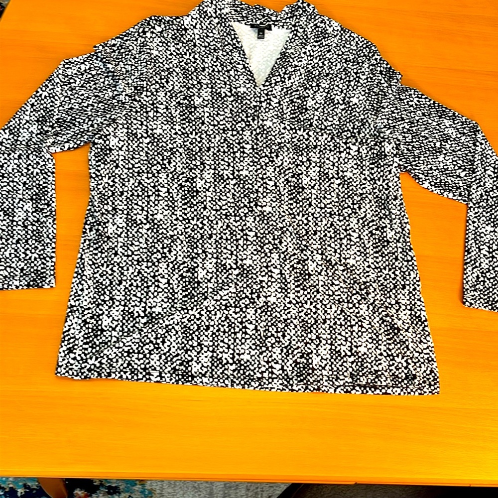 1X Fitted Long sleeve blouse
